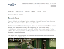 Tablet Screenshot of freestyle-slalom.de